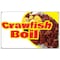 Signmission Crawfish Boil Banner Concession Stand Food Truck Single Sided B-72 Crawfish Boil19 - alternate 1
